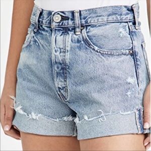 MOUSSY VINTAGE
Upland Distressed Denim Shorts Size 27